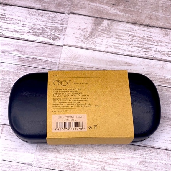 KOMONO Sunglasses Lulu tortoise cateye Women's round brown orange - Picture 5 of 14